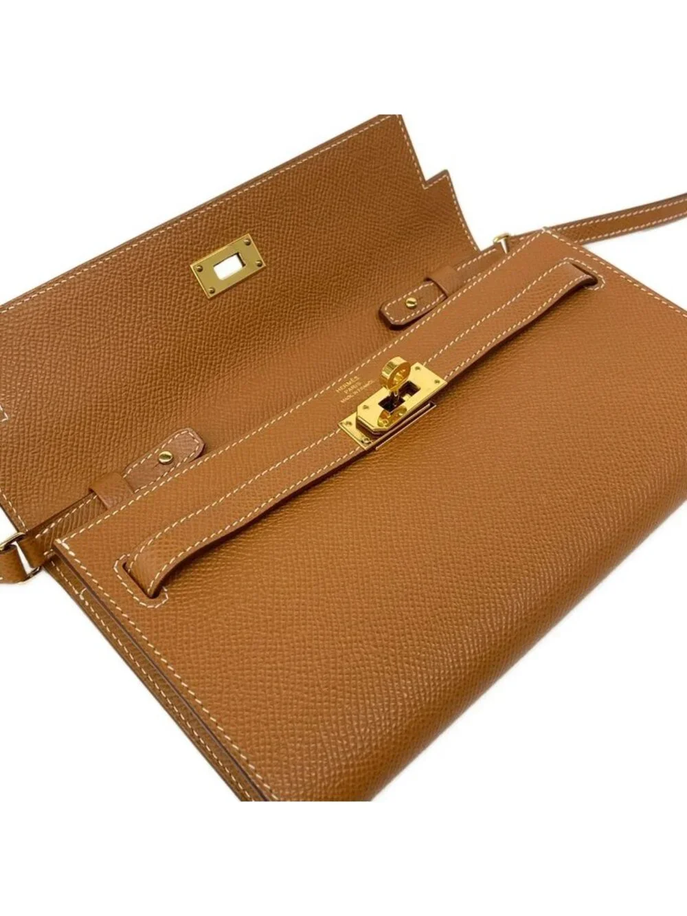 Hermes Wallet Kelly Long Tougo Gold